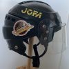 Custom JOFA 390 Canucks Helmet Side