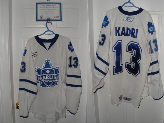 Nazem Kadri 2010 11 Toronto Marlies Game Worn Home Jersey