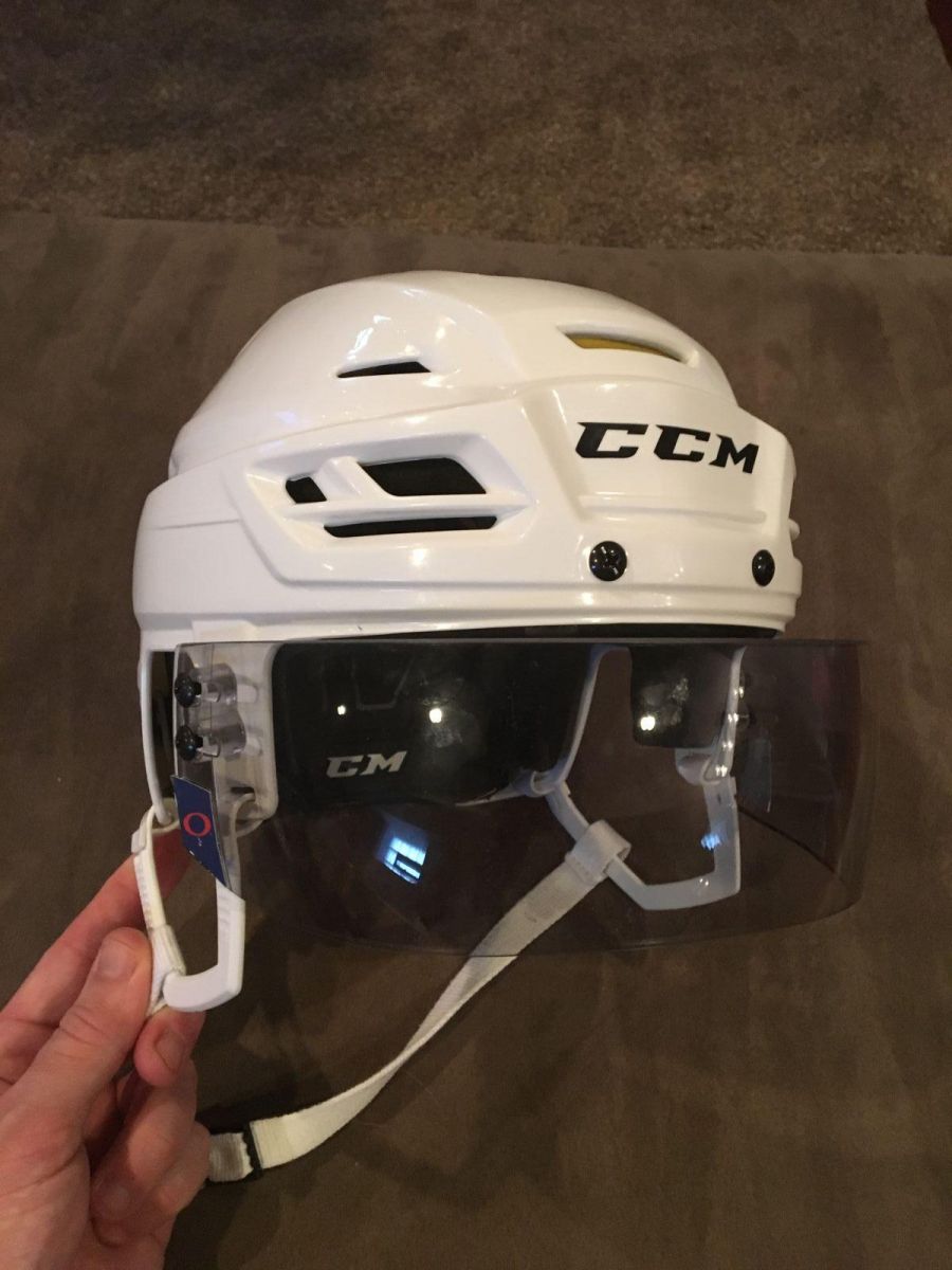 CCM Tacks 310 white w/tinted visor Protective Gear For Sale Pro
